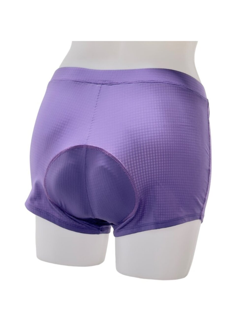 SOUKE Women’s Cycling Shorts Lavender Spandex 4D Gel Cushion Seat Pads Size L - Picture 2 of 7